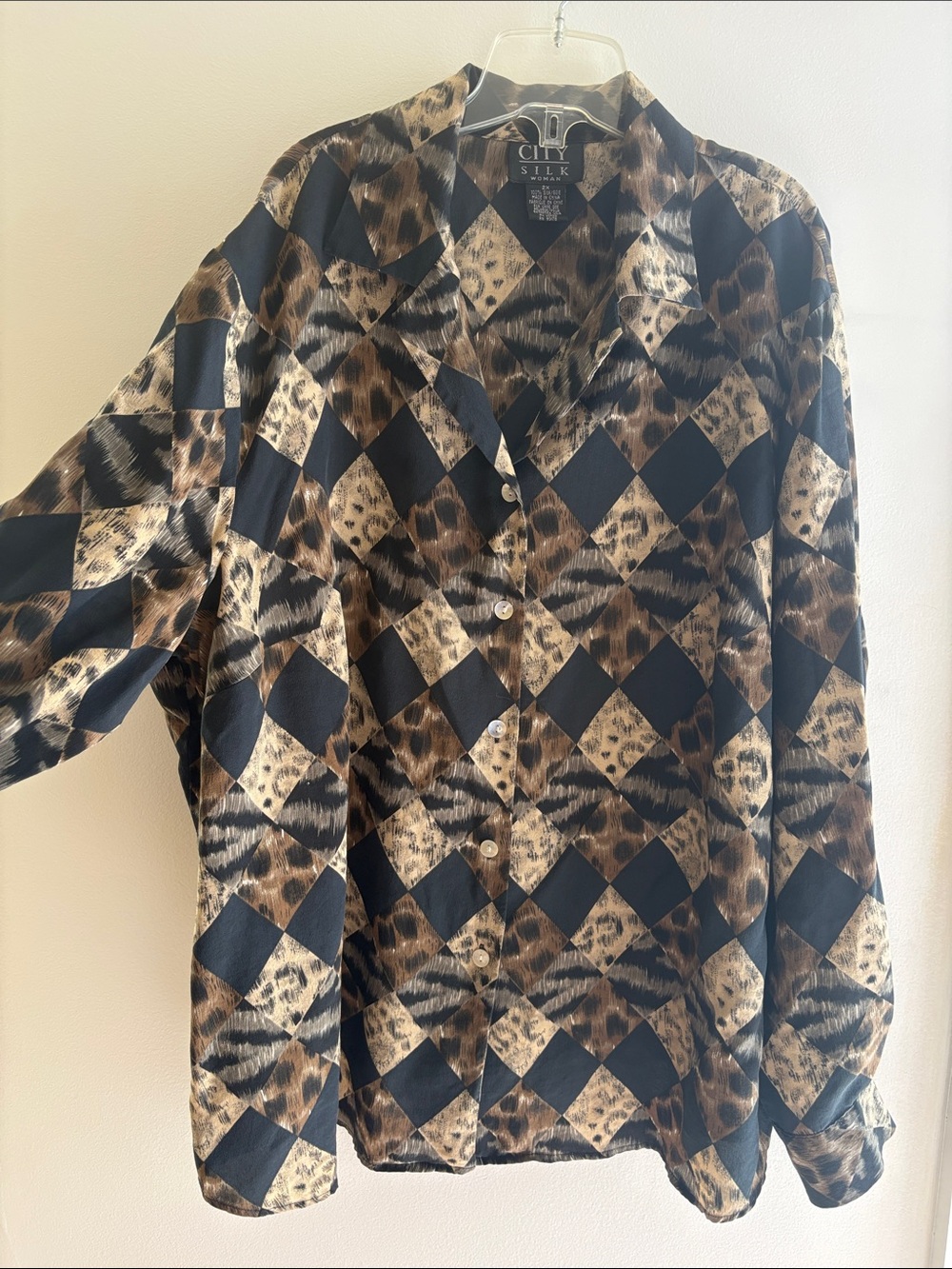 Striking Plus-Size Silk Blouse